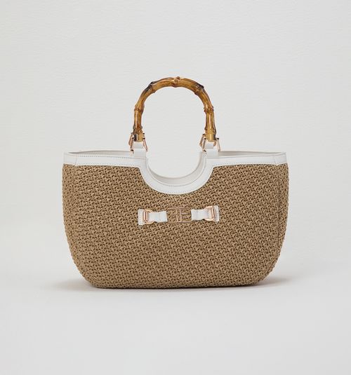 WOVEN TEXTURE HAND BAG