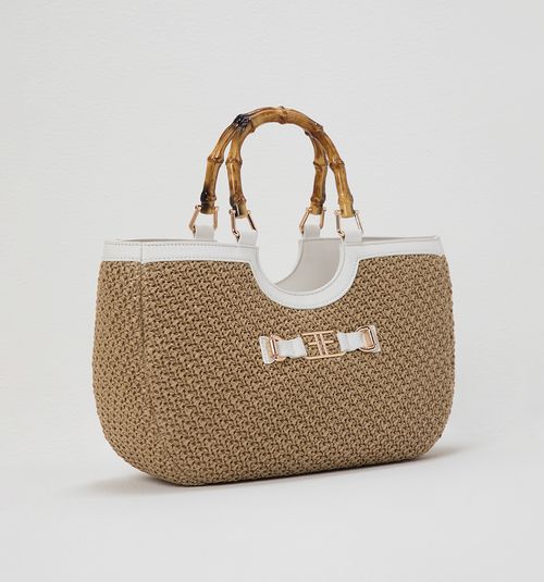 WOVEN TEXTURE HAND BAG