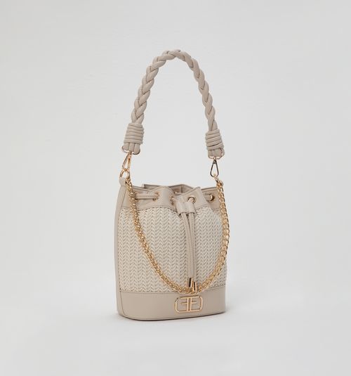 HAND BAG WITH KNOTTED HANDLE