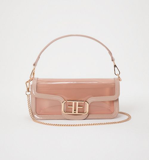 CLEAR HANDBAG WITH LOGO HERRA