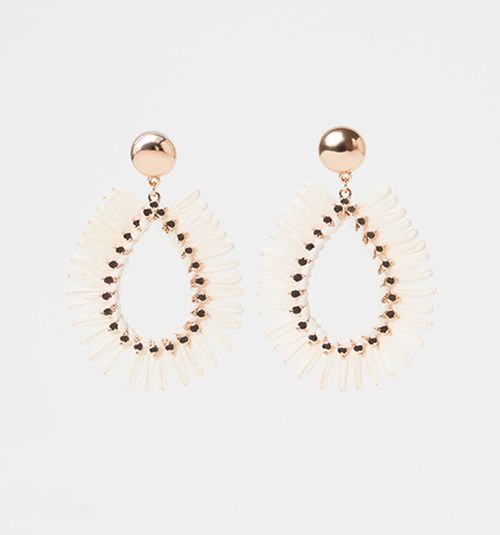 Organic Woven Earring