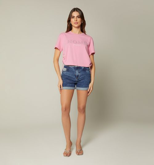 EMBOSSED TEXT T-SHIRT