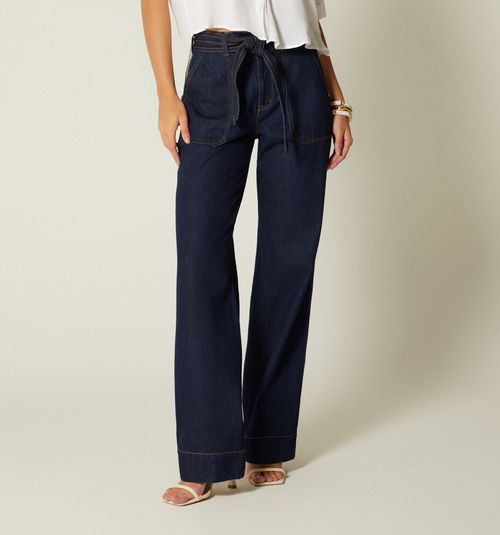 HIGH WAIST STRAIGHT LEG JEAN WITH BELT