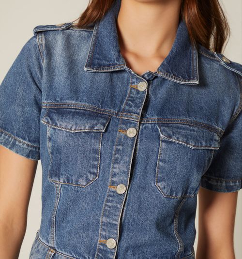 WOMEN'S SHORT SLEEVE SHORT JUMPSUIT