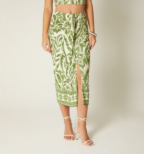 Long Draped Skirt