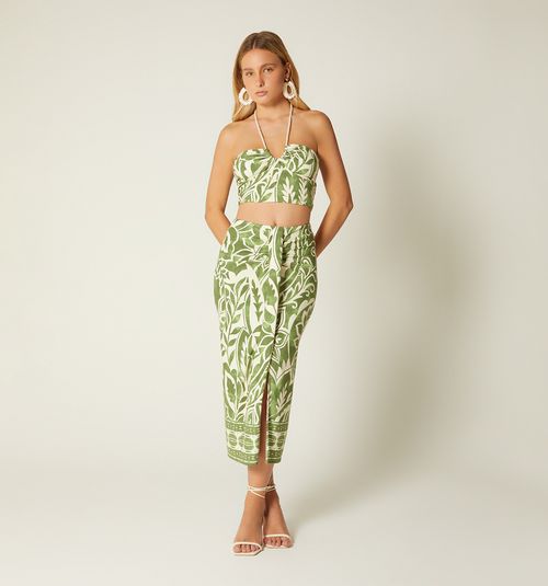 Long Draped Skirt