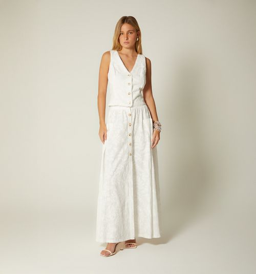 V-NECK VEST WITH BUTTONS