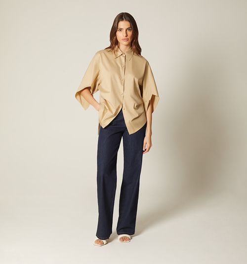 THREE-QUARTER SLEEVE BLOUSE WITH BUTTONING