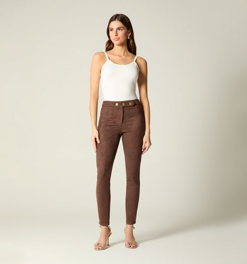 HIGH-WAISTED LEGGINGS WITH BUTTONS