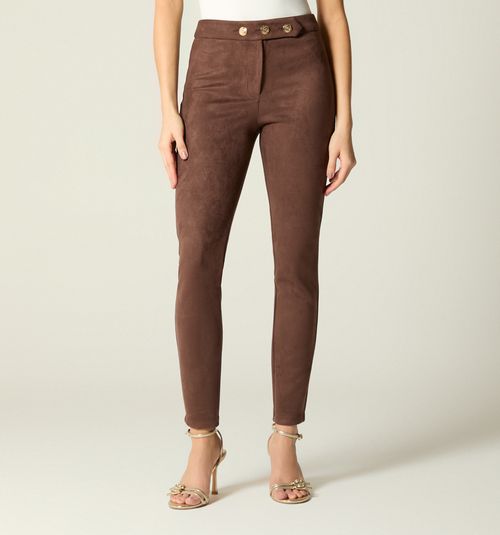 HIGH-WAISTED LEGGINGS WITH BUTTONS