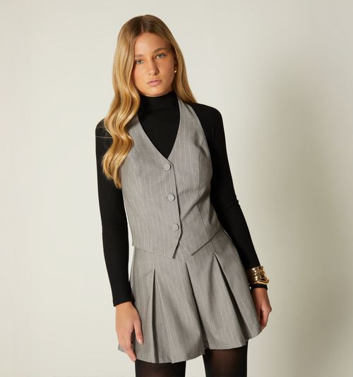 SHORT DRESS WITH PLEATS