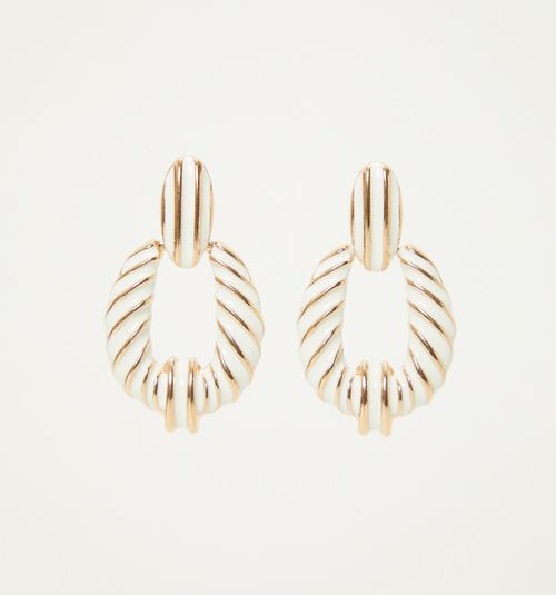 TWISTED ENAMEL EARRING