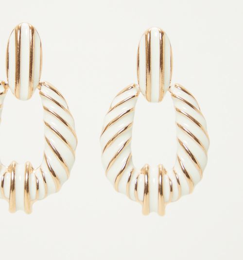 TWISTED ENAMEL EARRING