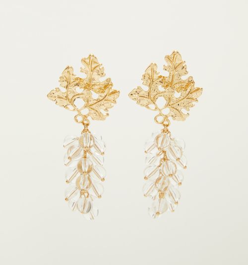 Flower Earrings with Transparency