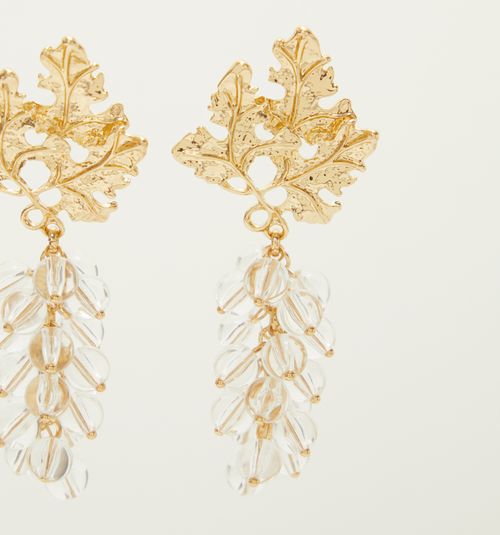 Flower Earrings with Transparency