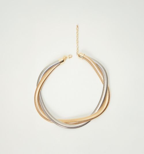 BICOLOR SNAKE CHAIN NECKLACE