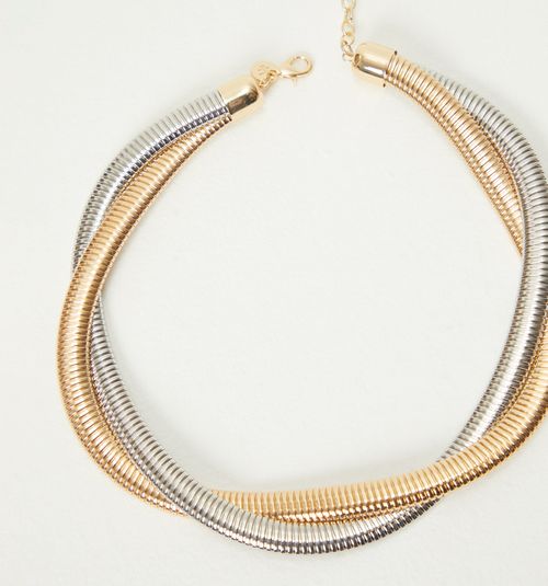 BICOLOR SNAKE CHAIN NECKLACE