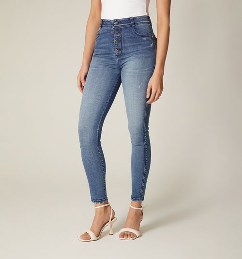 ULTRASLIM HIGH WAIST BUTTON JEAN