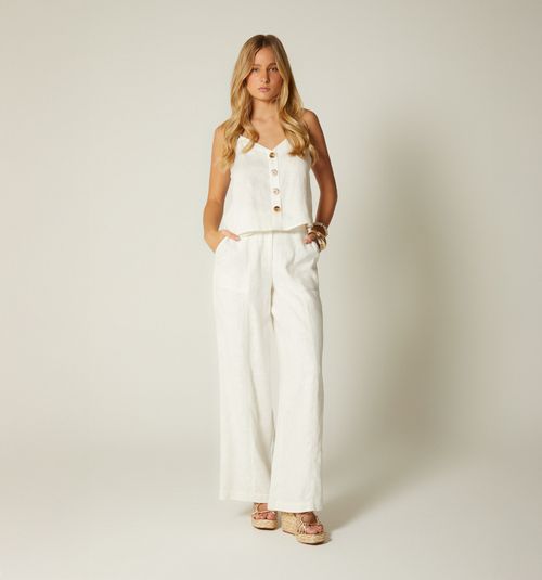 HIGH-WAISTED PALAZZO WITH POCKETS