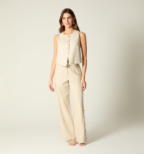 PANTS WITH BUTTONS ON THE SIDE