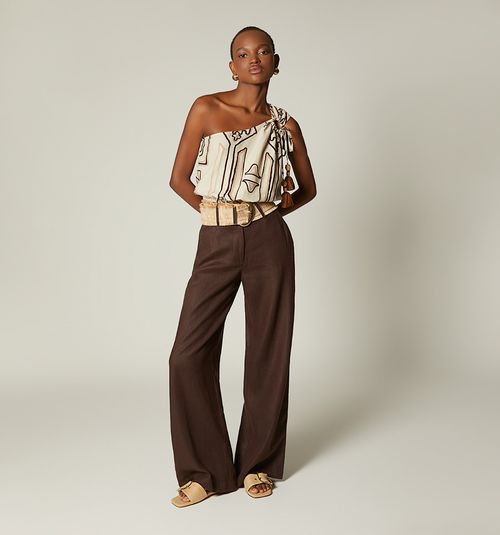 HIGH-WAISTED PALAZZO PANTS WITH BELT