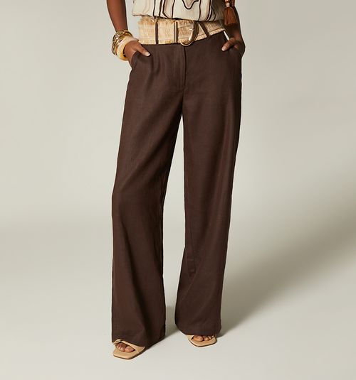 HIGH-WAISTED PALAZZO PANTS WITH BELT