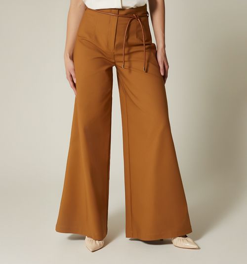 HIGH-WAISTED PANTS WITH BELT