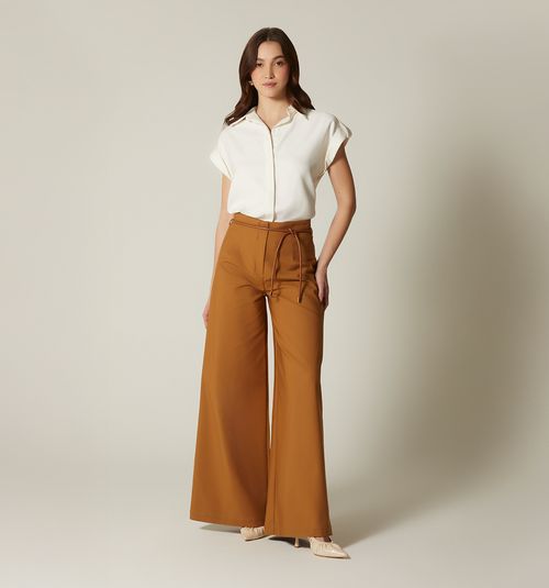 HIGH-WAISTED PANTS WITH BELT