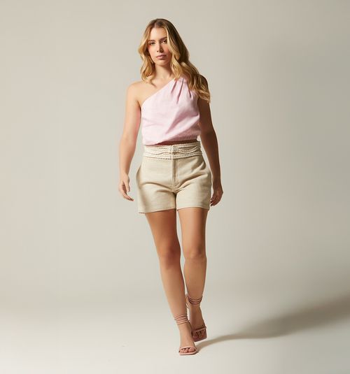 SHORT PRINCESSES WITH BRAID DETAIL ON WAISTBAND