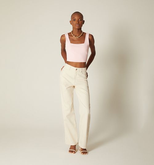 Square Neck Crop Blouse