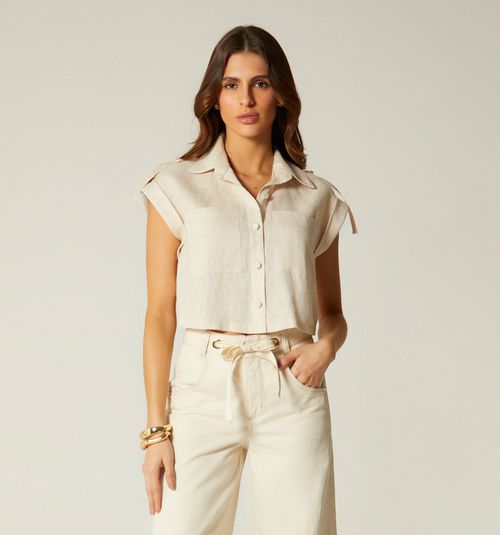 Boxy Short Sleeve Blouse