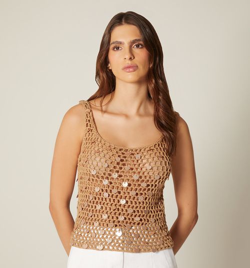 CROCHET STRAP BLOUSE