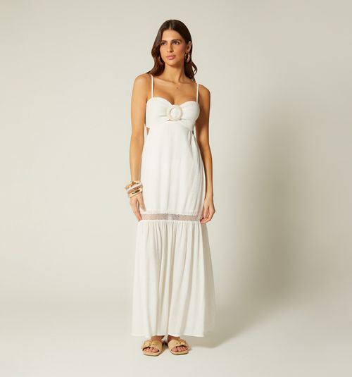 LONG DRESS WITH BUCKLE