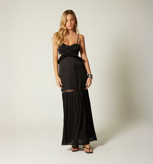 LONG DRESS WITH BUCKLE