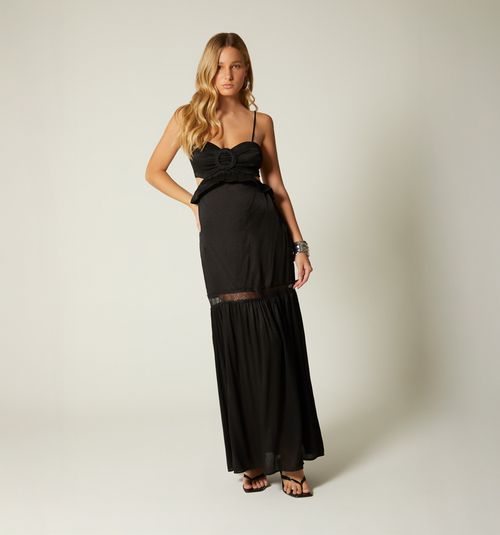 LONG DRESS WITH BUCKLE