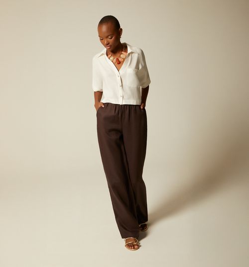 SHORT SLEEVE BOXY BLOUSE