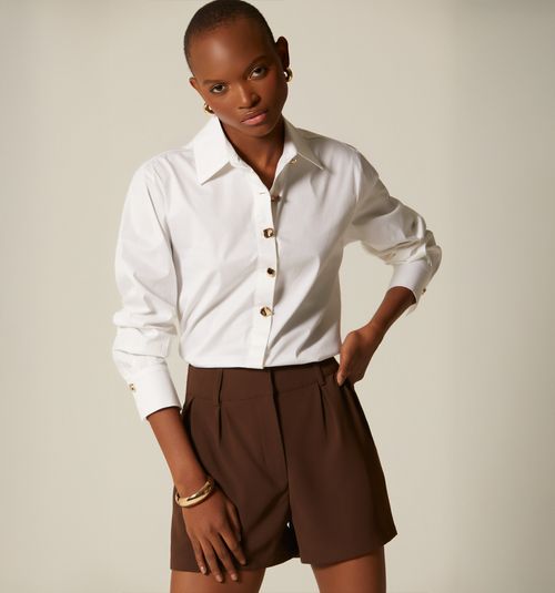 LONG SLEEVE SHIRT WITH LUXURY BUTTONS