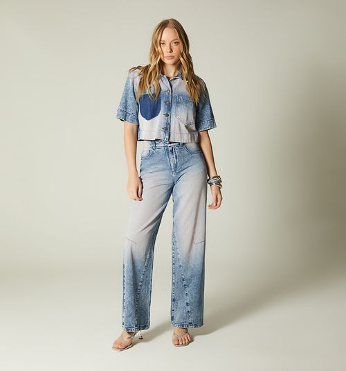 Boxxi Blouse with Pocket and Patchwork