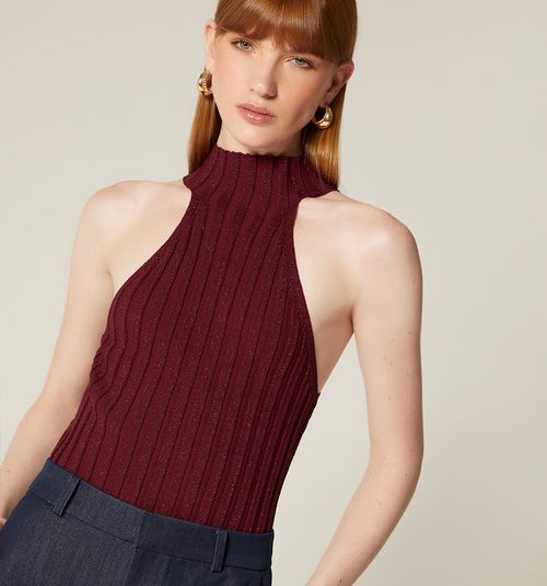 BLOUSE WITH NECK TWIST