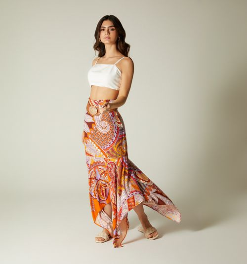 LONG SKIRT WITH BELT