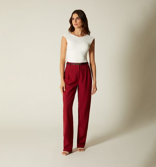 HIGH WAIST PANTS WITH PLEATS
