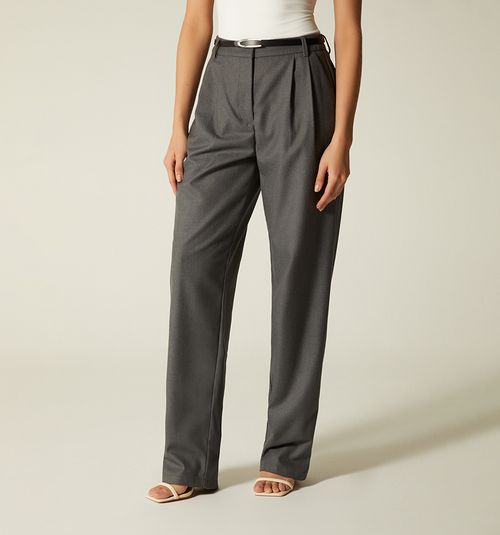 HIGH WAIST PANTS WITH PLEATS