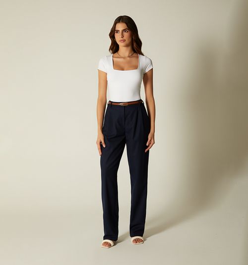 HIGH WAIST PANTS WITH PLEATS