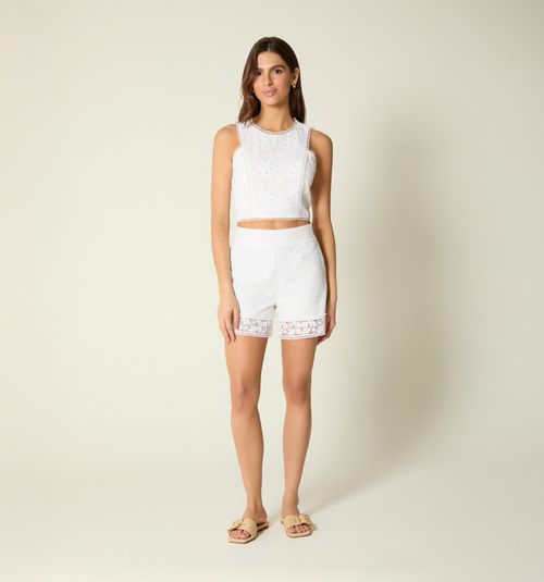 HIGH WAIST LACE SHORTS