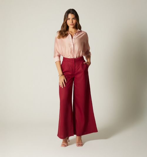 HIGH WAIST PLEATED PALAZZO PANTS