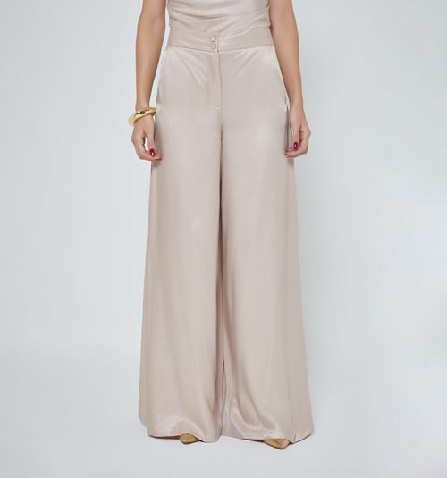 HIGH WAISTED PLEATED PALAZZO PANTS