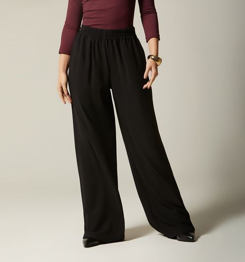 PALAZZO PANTS WITH ELASTIC WAIST