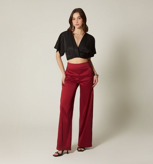 Wide Waistband Palazzo Pants