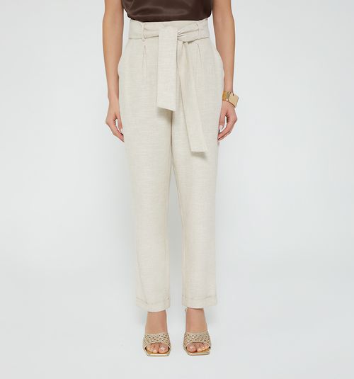 HIGH-WAISTED CARROT PANTS