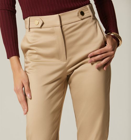 HIGH WAIST PANTS WITH WAISTBAND DETAIL